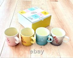Ensemble de 4 tasses Winnie l'Ourson 9x9x12cm/3.54x3.54x4.72 350ml/11.89oz LE CREUSET