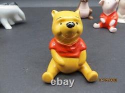 Ensemble de 8 figurines Beswick England Walt Disney Winnie l'Ourson Christopher Robin Kanga