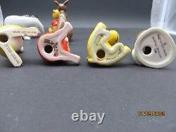 Ensemble de 8 figurines Beswick England Walt Disney Winnie l'Ourson Christopher Robin Kanga