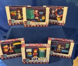 Ensemble de Friends Winnie Pooh de Mattel : DORMIR AVEC POOH, Figurine ENSEMBLE COMPLET DE SIX, NIB