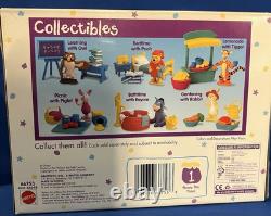 Ensemble de Friends Winnie Pooh de Mattel : DORMIR AVEC POOH, Figurine ENSEMBLE COMPLET DE SIX, NIB