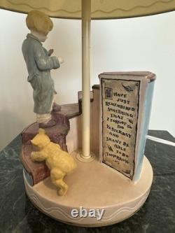 Ensemble de chambre bébé Vintage Classic Pooh - lampe à structure, horloge et cadre - style livre d'histoires
