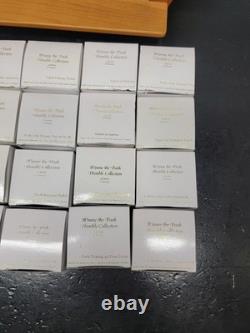 Ensemble de figurines de dé à coudre Lenox Disney Winnie l'Ourson 22 étagère miroir affichage miel