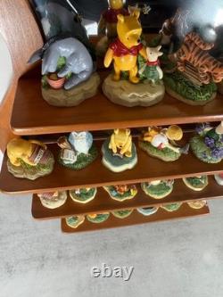 Ensemble de figurines en dé à coudre Lenox Disney Winnie l'Ourson 24 étagère miroir présentation miel