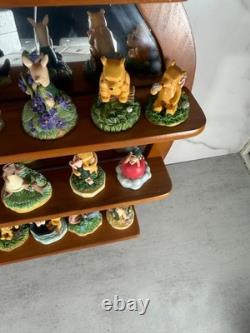 Ensemble de figurines en dé à coudre Lenox Disney Winnie l'Ourson 24 étagère miroir présentation miel