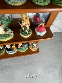 Ensemble de figurines en dé à coudre Lenox Disney Winnie l'Ourson 24 étagère miroir présentation miel