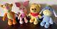 Ensemble De Figurines En Peluche Articulées Disney Nuimos Tigger, Porcinet, Winnie L'ourson Et Bourriquet Nwt