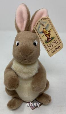 Ensemble de mini peluches GUND Classic Pooh avec Kanga, Lapin, Hibou et Bourriquet RARE