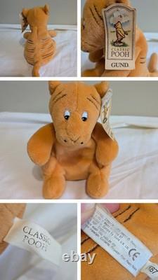 Ensemble de peluches GUND UK Classic Pooh - Lot de 5 Kanga, Tigger, Eeyore, Pooh, Piglet