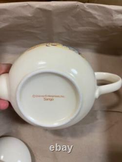 Ensemble de théière et tasses Winnie l'Ourson, 5 pièces en porcelaine Sango du Japon