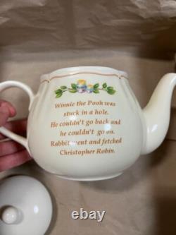 Ensemble de théière et tasses Winnie l'Ourson, 5 pièces en porcelaine Sango du Japon