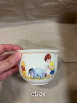 Ensemble de théière et tasses Winnie l'Ourson, 5 pièces en porcelaine Sango du Japon