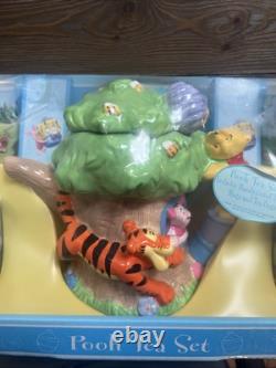 Ensemble de théière vintage Winnie l'Ourson Disney collection Nouveauté Maison de l'Arbre