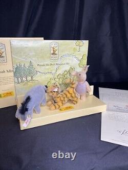 Ensemble miniature Steiff Club Winnie l'ourson, édition limitée, fabriqué en Allemagne (354205)