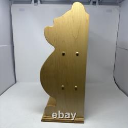 Étagère murale en bois en silhouette de Winnie l'Ourson de Disney avec 3 étagères pour affichage