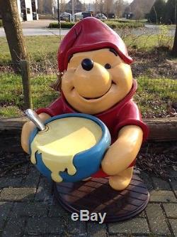 Extrêmement Rare! Walt Disney Lifesize Winnie L'ourson Cuisson Miel Fig Statue