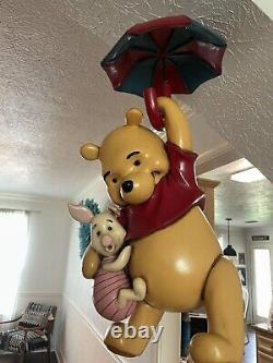 Extrêmement rare! Statue vintage de Winnie l'Ourson avec Porcinet. Walt Disney