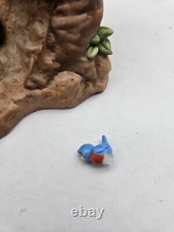 FIGURINE EN PORCELAINE RARE DISNEY Enesco POOH & AMIS Coincés Dans Une Situation Collante