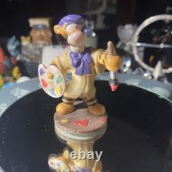 FIGURINE RARE Disney Tigger Artiste Peintre Winnie l'Ourson avec Chapeau Béret