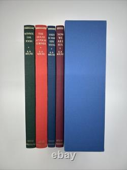FOLIO SOCIETY METHUEN Winnie l’ourson Milne 4V Slipcase Fac-similé 1re édition illustrée