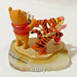 Figurine Disney Ron Lee Winnie l'Ourson, Tigrou et Porcinet, base en onyx #546/950 de 2002