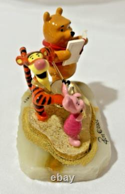 Figurine Disney Ron Lee Winnie l'Ourson, Tigrou et Porcinet, base en onyx #546/950 de 2002