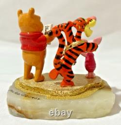 Figurine Disney Ron Lee Winnie l'Ourson, Tigrou et Porcinet sur base Onyx #546/950 de 2002