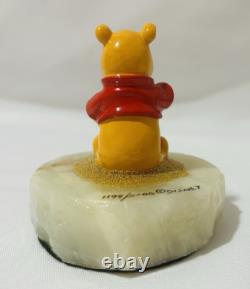 Figurine Disney Ron Lee Winnie l'Ourson et Pot de Miel #1199/5000 sur Base Onyx de 1997