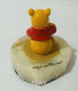 Figurine Disney Ron Lee Winnie l'Ourson et Pot de Miel #1199/5000 sur Base Onyx de 1997