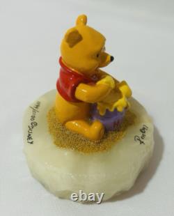 Figurine Disney Ron Lee Winnie l'Ourson et Pot de Miel #1199/5000 sur Base Onyx de 1997
