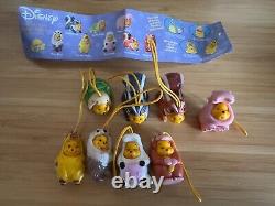 Figurine Disney Winnie l'Ourson Série Peek-A-Pooh Charme Rare Lot de Grenouille Eeyore