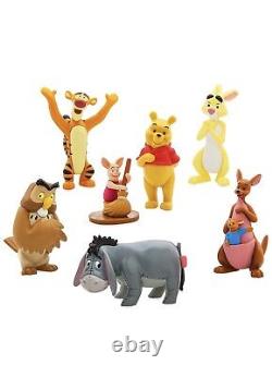 Figurine Disney Winnie l'ourson Ensemble de jeu 7 pièces (a)