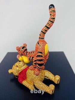 Figurine Swarovski Bijoutée Disney Arribas Brothers LE Pooh & Tigger Joueurs et Facétieux