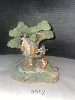 Figurine Vintage de la Maison de Tigrou Winnie l'Ourson Danbury Mint Disney dans sa Boîte