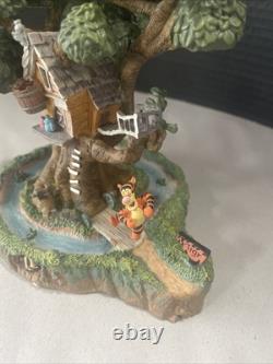 Figurine Vintage de la Maison de Tigrou Winnie l'Ourson Danbury Mint Disney dans sa Boîte