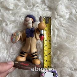 Figurine d'artiste peintre Tigger de Disney Winnie l'Ourson Beret Sri Lanka RARE