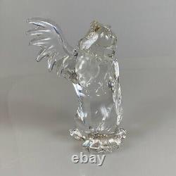 Figurine de hibou en cristal Lenox de Disney avec accents givrés et dorures 24 carats RARE