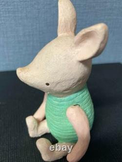 Figurine en bois sculptée Disney Winnie l'Ourson ensemble classique de 3 : Winnie, Porcinet, Tigrou