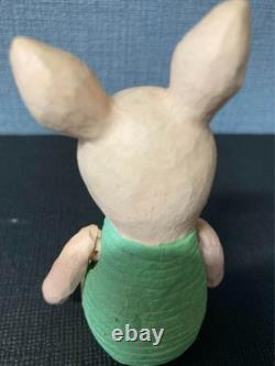 Figurine en bois sculptée Disney Winnie l'Ourson ensemble classique de 3 : Winnie, Porcinet, Tigrou