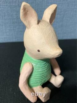 Figurine en bois sculptée Disney Winnie l'Ourson ensemble classique de 3 : Winnie, Porcinet, Tigrou