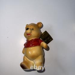 Figurine en céramique paire Disney Winnie l'Ourson Enesco Japon 1964 avec étiquette originale et boîte