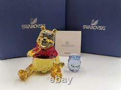 Figurine en cristal Swarovski MIB Disney Winnie l'ourson avec pot de miel 1142889