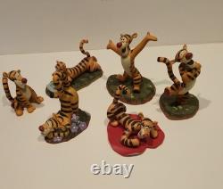 Figurines Disney Pooh Tigger, Artisanales, Collection Porcelaine Émaillée À Lire