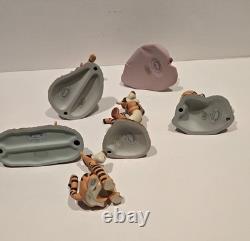 Figurines Disney Pooh Tigger, Artisanales, Collection Porcelaine Émaillée À Lire