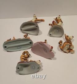 Figurines Disney Pooh Tigger, Artisanales, Collection Porcelaine Émaillée À Lire