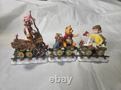 Figurines de Train de Vacances Winnie L'Ourson Danbury Mint 24 Figurines 4 Ensembles