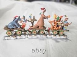 Figurines de Train de Vacances Winnie L'Ourson Danbury Mint 24 Figurines 4 Ensembles