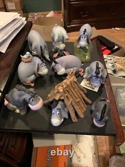 Figurines en céramique Winnie l'Ourson et ses amis de DISNEY Lot de 9 Eeyore