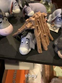 Figurines en céramique Winnie l'Ourson et ses amis de DISNEY Lot de 9 Eeyore