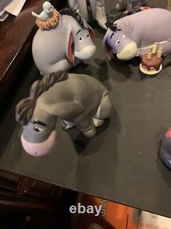 Figurines en céramique Winnie l'Ourson et ses amis de DISNEY Lot de 9 Eeyore